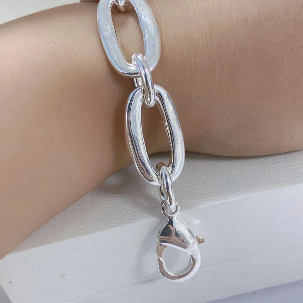 Uno De 50 Silver Awesome Big Links Padlock Bracelet - Picture 5 of 6